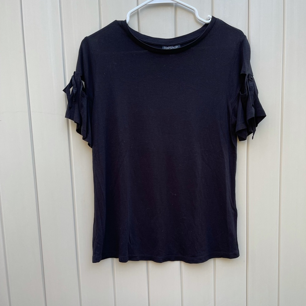 top shop black shirt